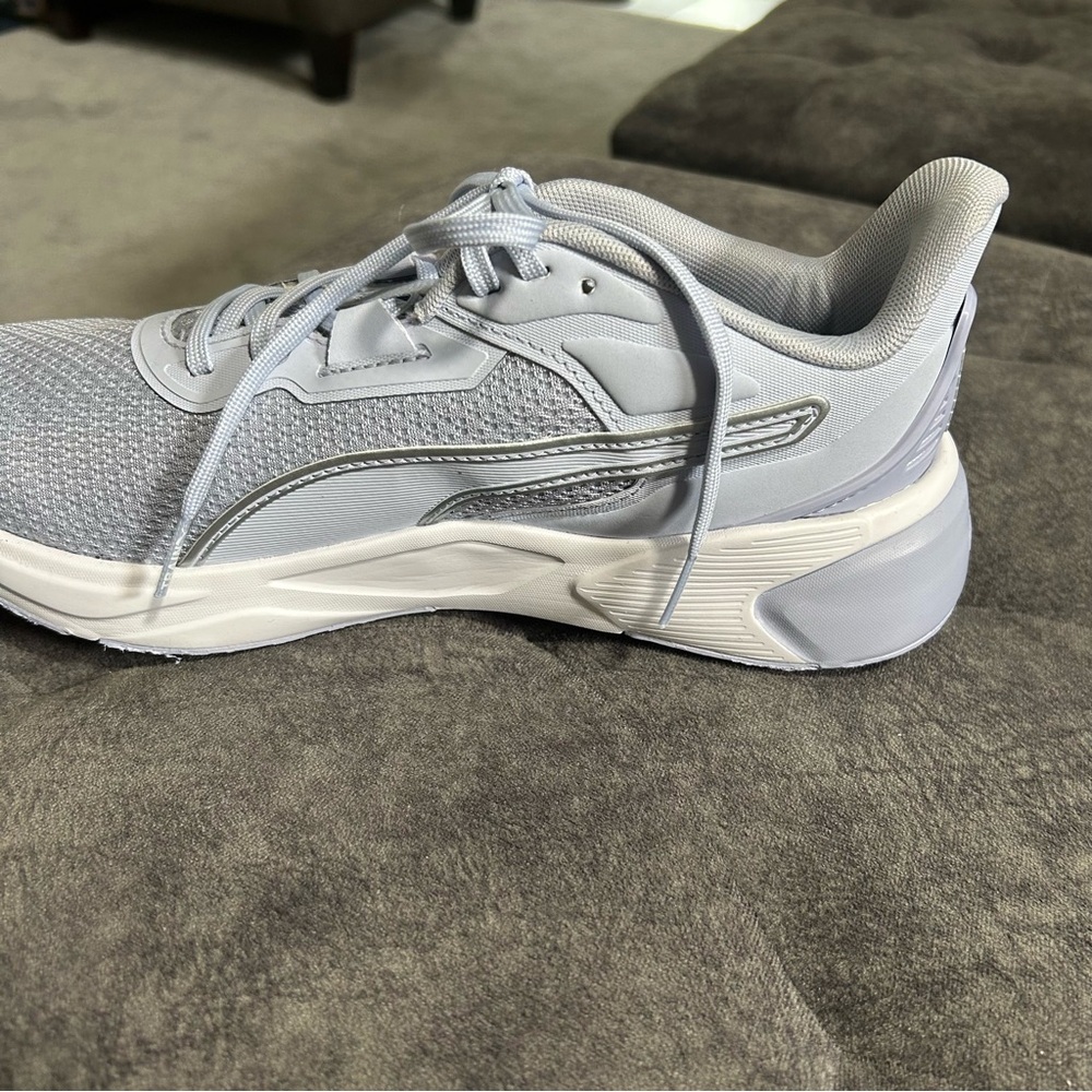 Puma Silver Gray Running Shoes